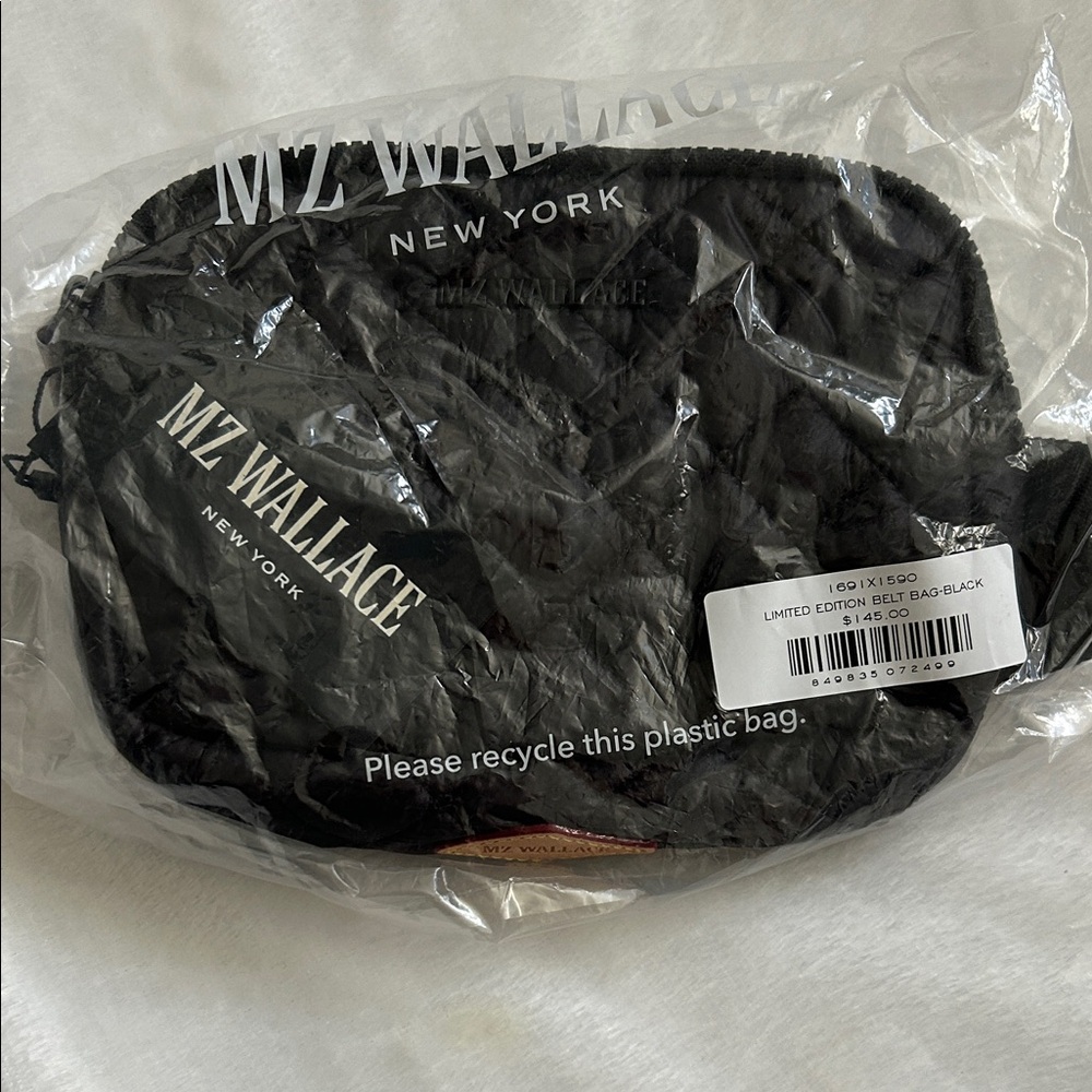 MZ Wallace Limited Edition Quilted Black Waist Bag, NWT - Picture 8 of 9